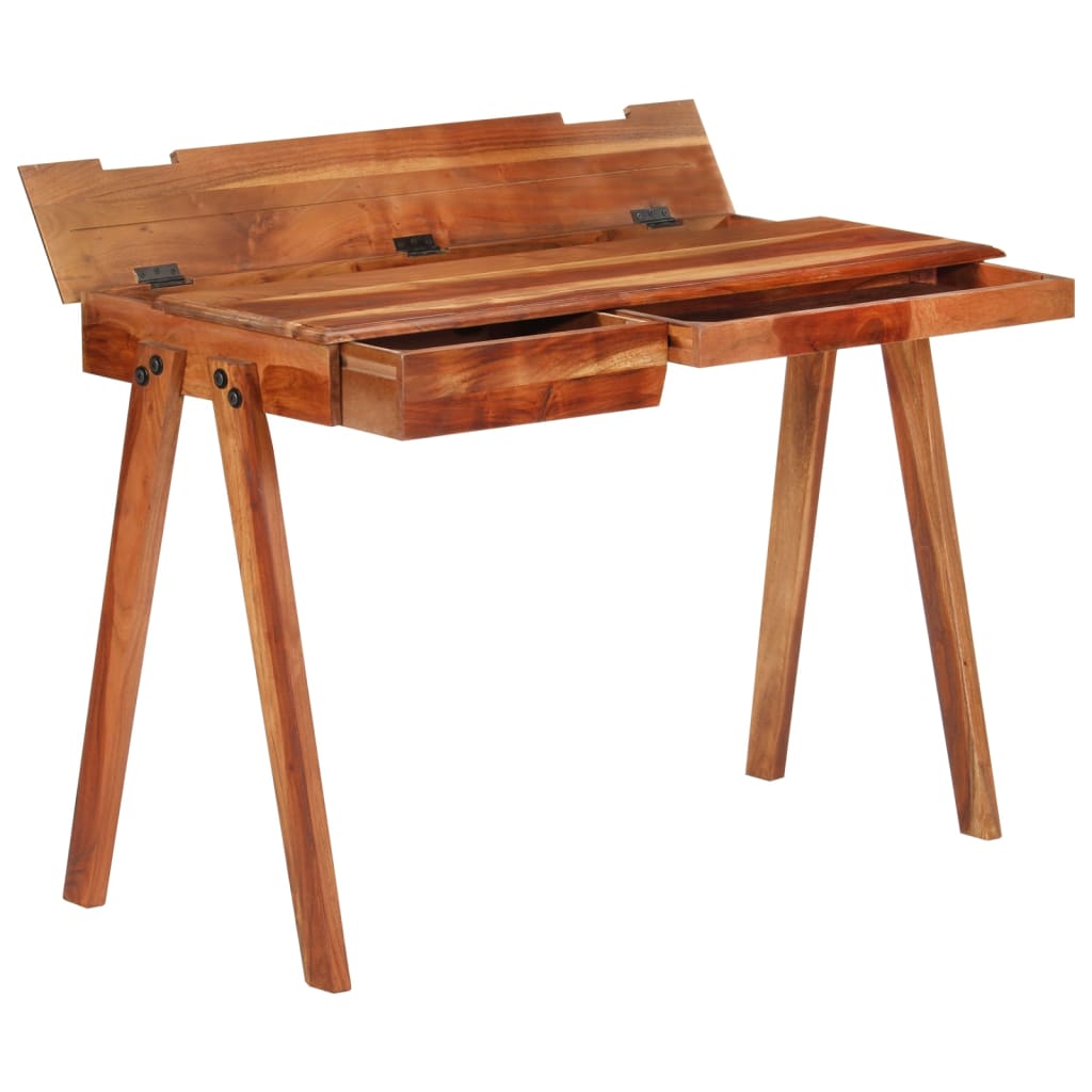 vidaXL Psací stůl se zásuvkami 110 x 50 x 77 cm masivní akáciové dřevo