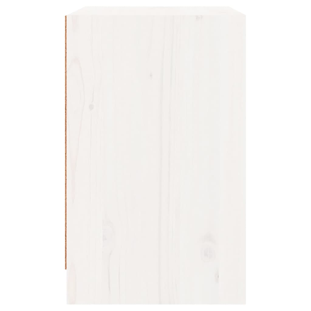 vidaXL Noční stolek bílý 40 x 31 x 50 cm masivní borovice