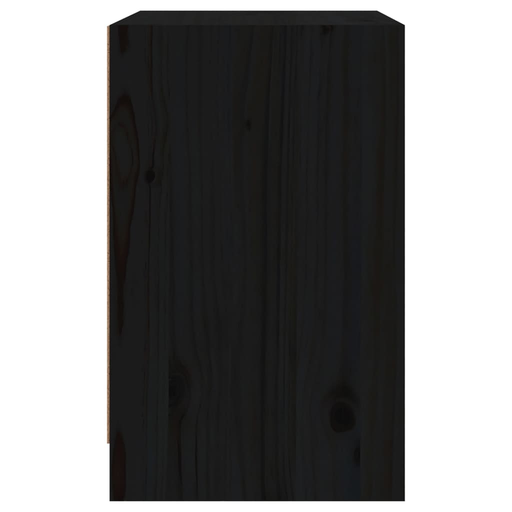 vidaXL Noční stolky 2 ks černé 40 x 31 x 50 cm masivní borovice