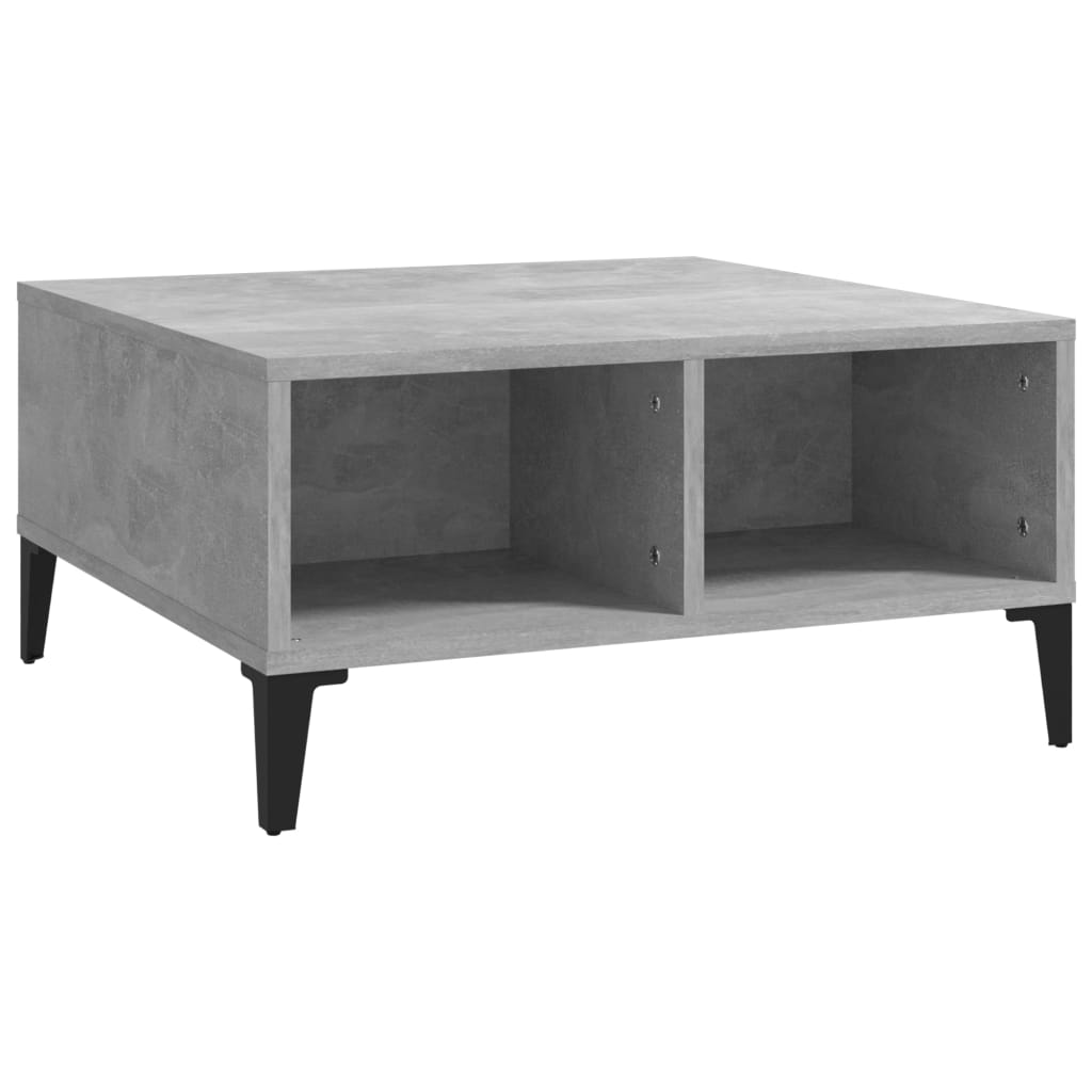 vidaXL Konferenční stolek betonově šedý 60 x 60 x 30 cm dřevotříska