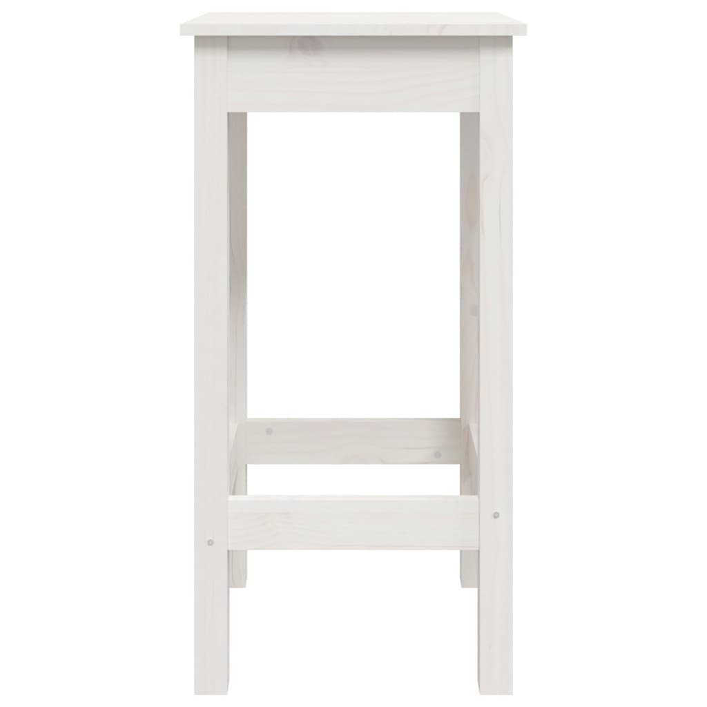 vidaXL Barové židle 2 ks bílé 40 x 40 x 78 cm masivní borové dřevo
