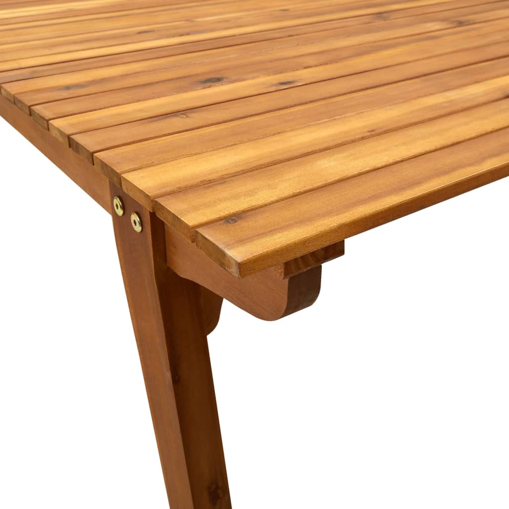 vidaXL Zahradní stůl 201,5 x 100 x 75 cm masivní akáciové dřevo