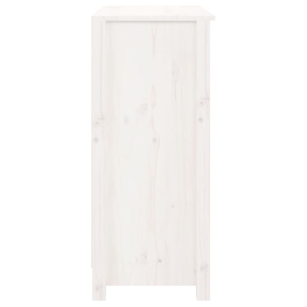 vidaXL Příborník bílý 70 x 35 x 80 cm masivní borové dřevo