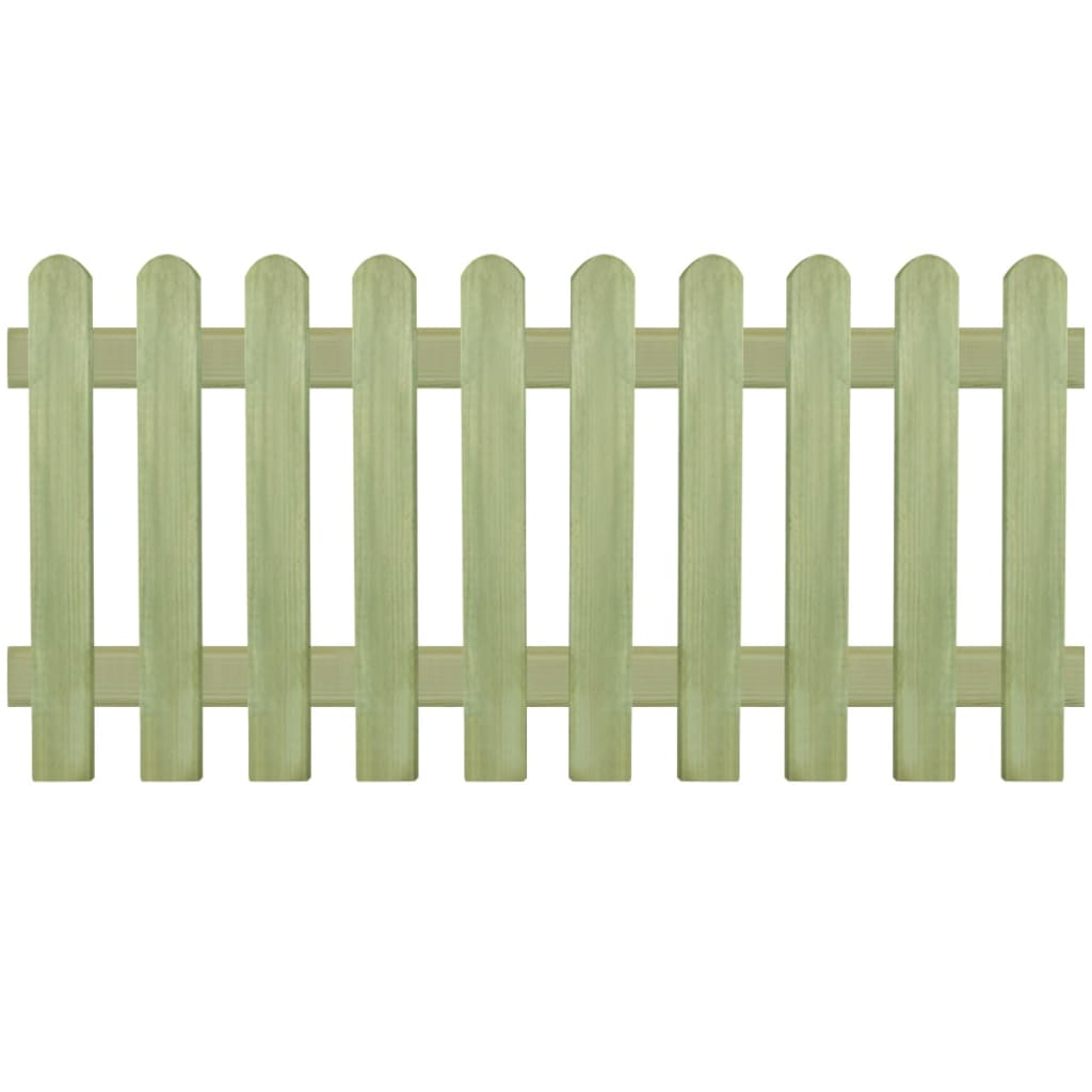 vidaXL Laťkový plot impregnovaná borovice 170 x 80 cm 6/9 cm