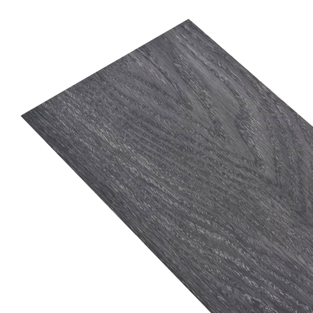 vidaXL Samolepicí PVC podlahová prkna 2,51 m² 2 mm černobílá