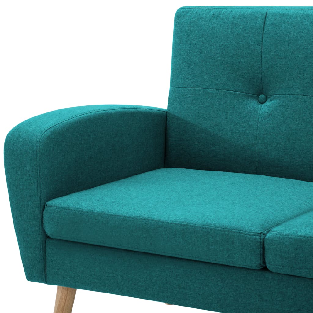 vidaXL Rohová sedačka s textilním čalouněním 186 x 136 x 79 cm zelená