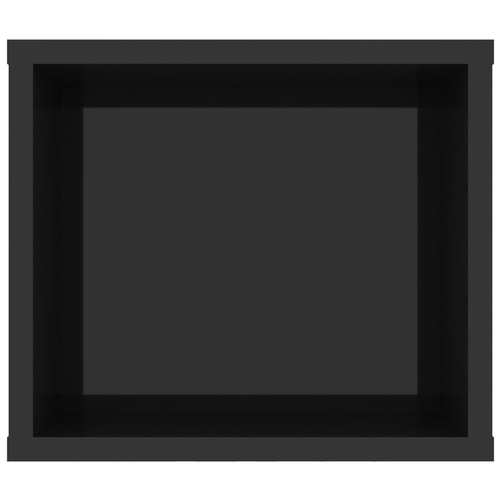 vidaXL Závěsná TV skříňka černá vysoký lesk 100x30x26,5 cm dřevotříska