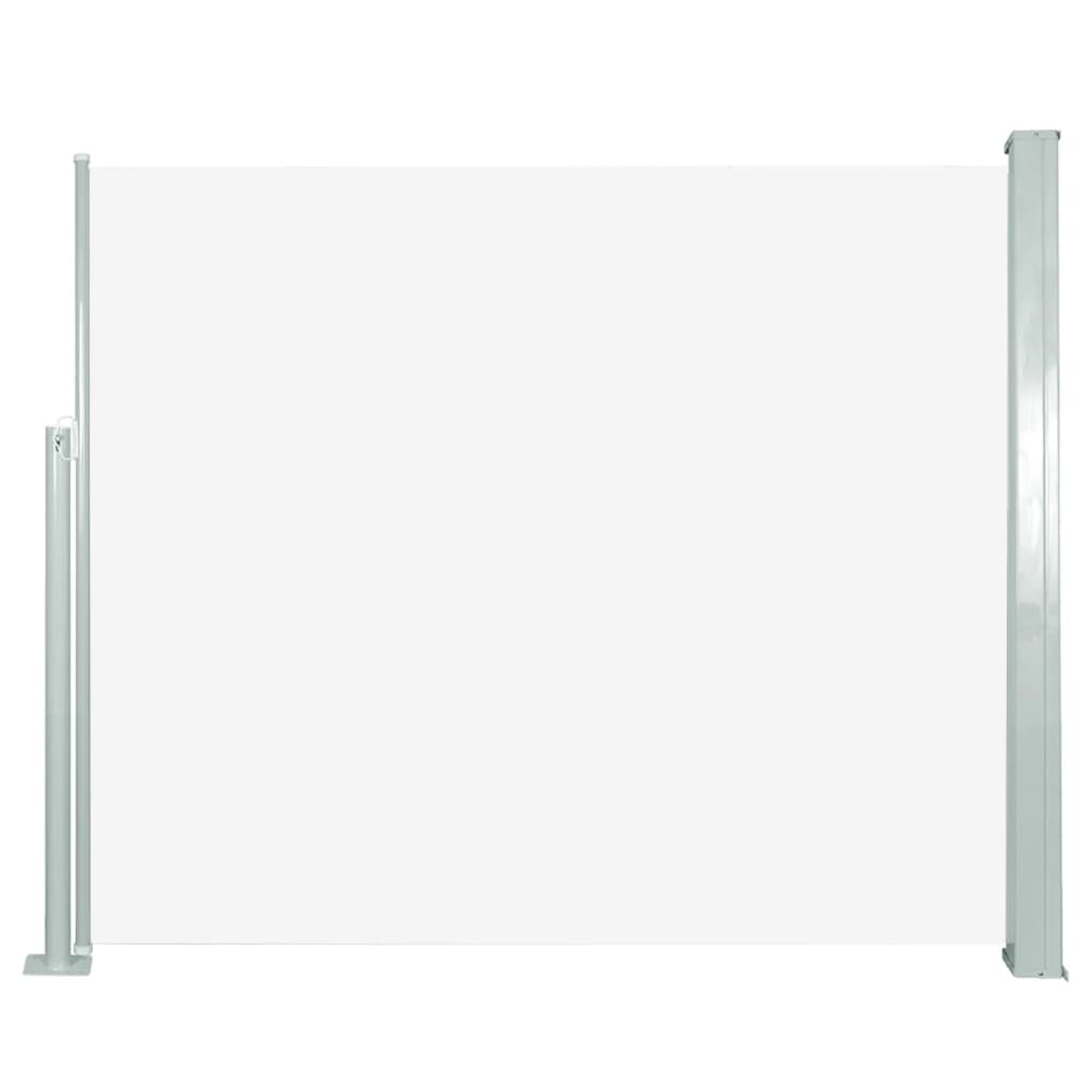 vidaXL Zatahovací boční markýza / zástěna 120 x 300 cm krémová