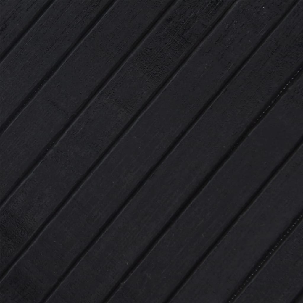 vidaXL Koberec obdélníkový černý 70 x 100 cm bambus