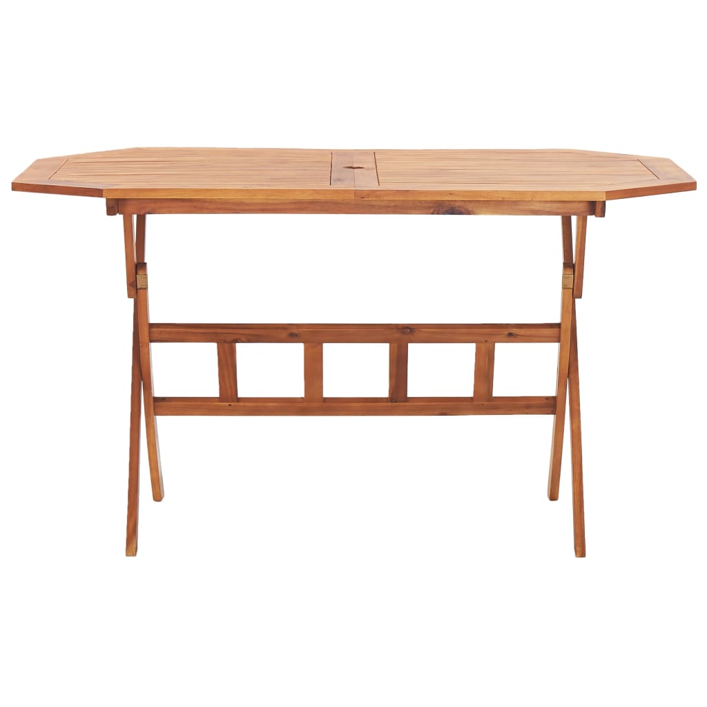 vidaXL Skládací zahradní stůl 135 x 85 x 75 cm masivní akáciové dřevo