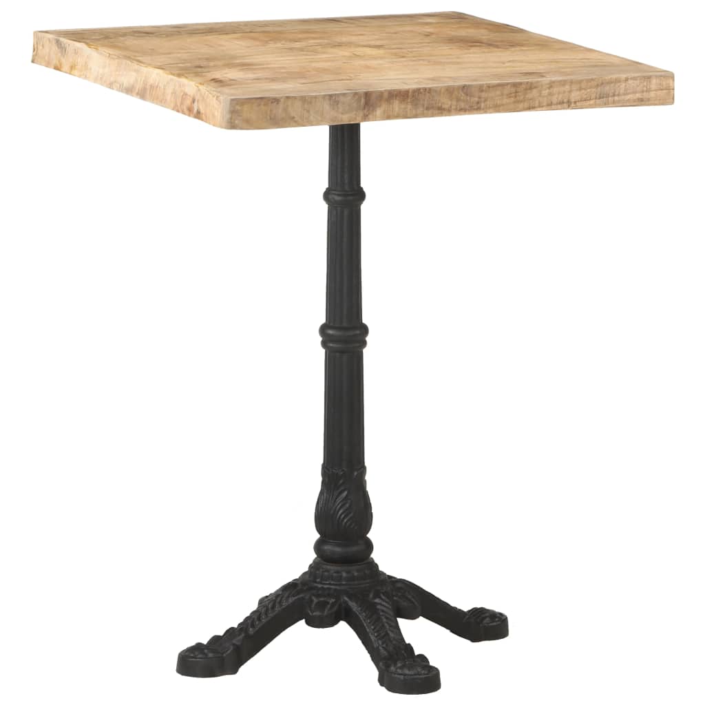 vidaXL Bistro stolek 60 x 60 x 77 cm hrubé mangovníkové dřevo