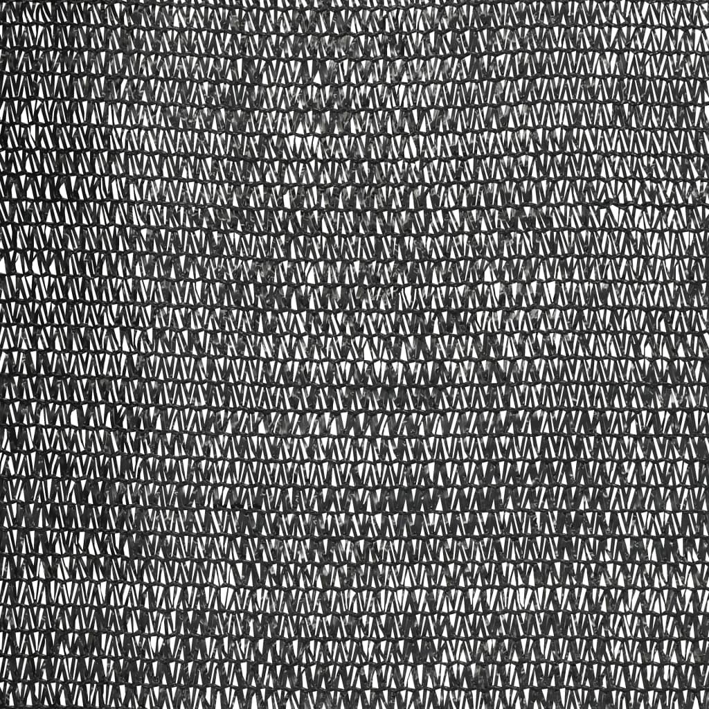 vidaXL Stínící tkanina černá 2 x 25 m HDPE 195 g/m²