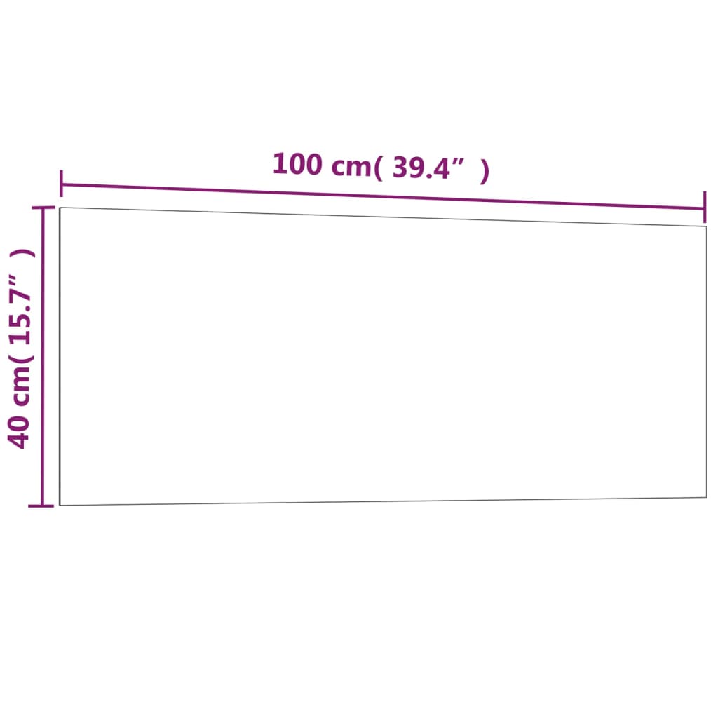 vidaXL Nástěnná magnetická tabule bílá 100 x 40 cm tvrzené sklo