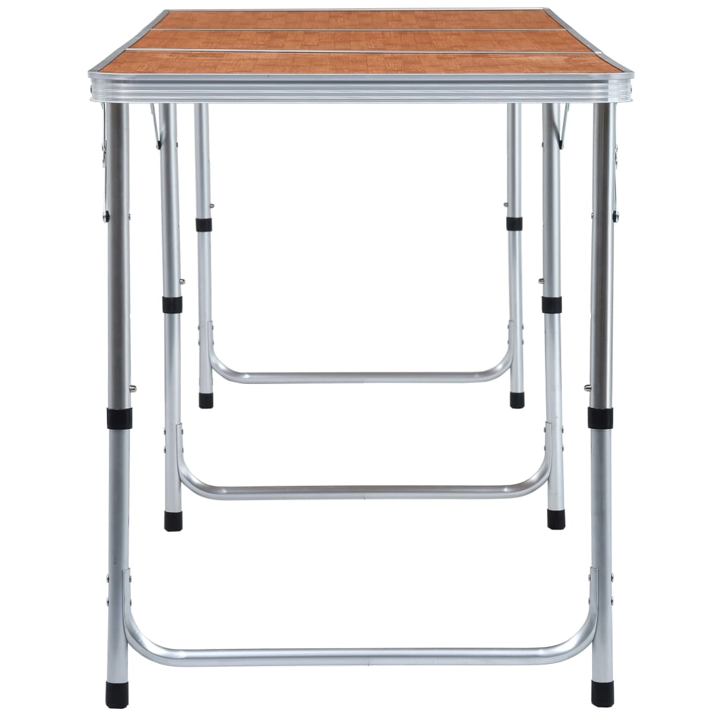 vidaXL Skládací kempingový stůl hliník 180 x 60 cm