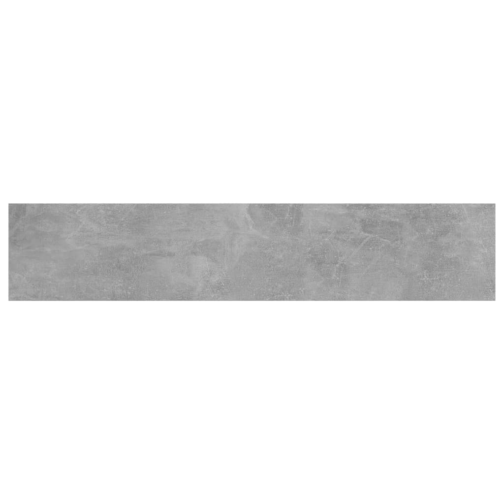 vidaXL Přídavné police 4 ks betonově šedé 100x20x1,5 cm dřevotříska