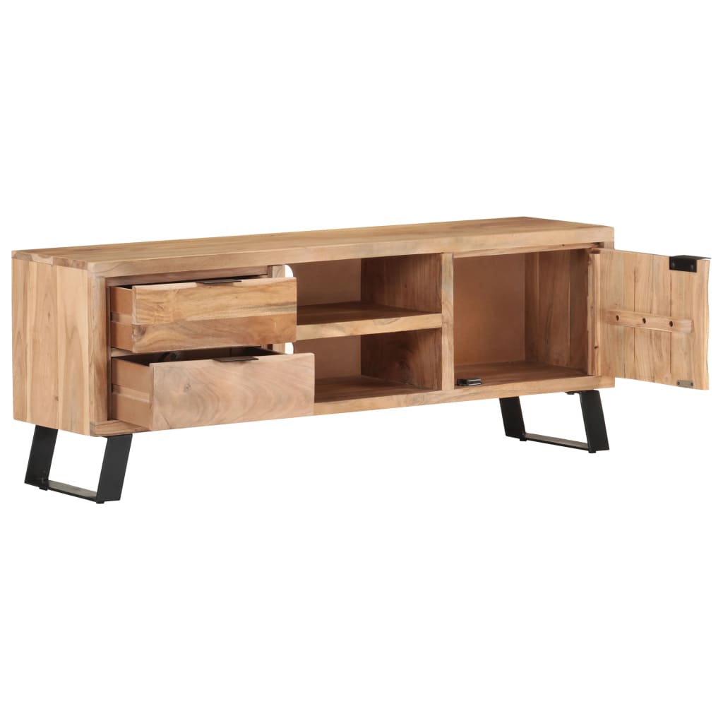 vidaXL TV stolek 120 x 30 x 42 cm masivní akáciové dřevo živé hrany