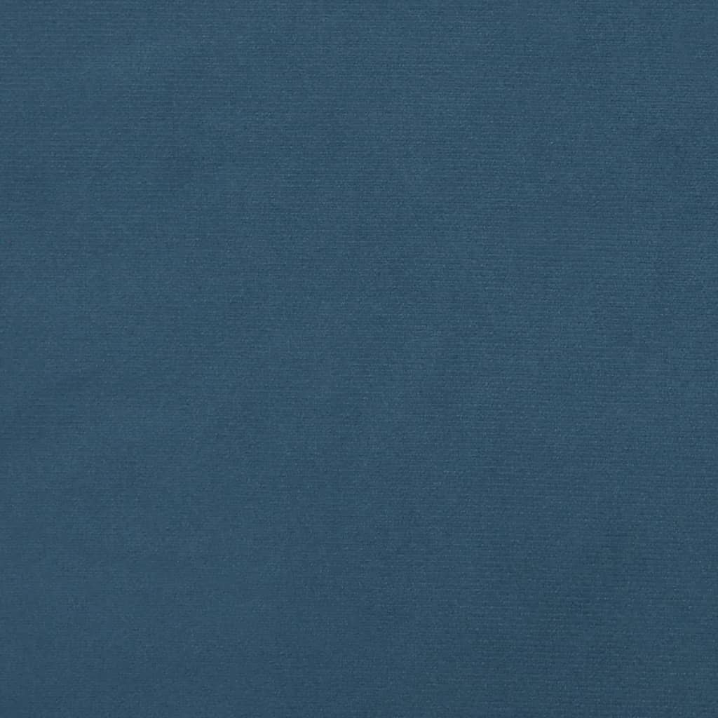 vidaXL Rám postele tmavě modrý 90 x 190 cm samet