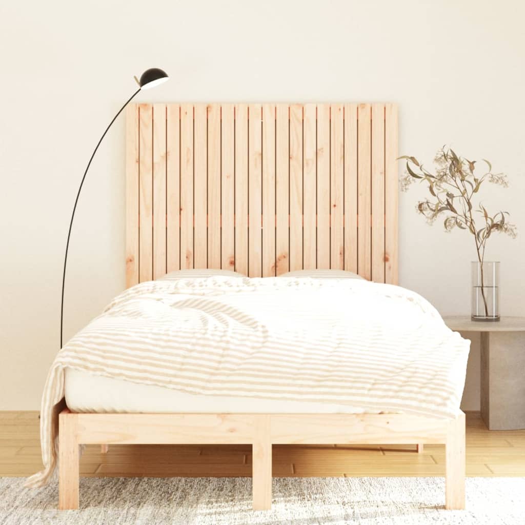 vidaXL Nástěnné čelo postele 127,5 x 3 x 110 cm masivní borové dřevo
