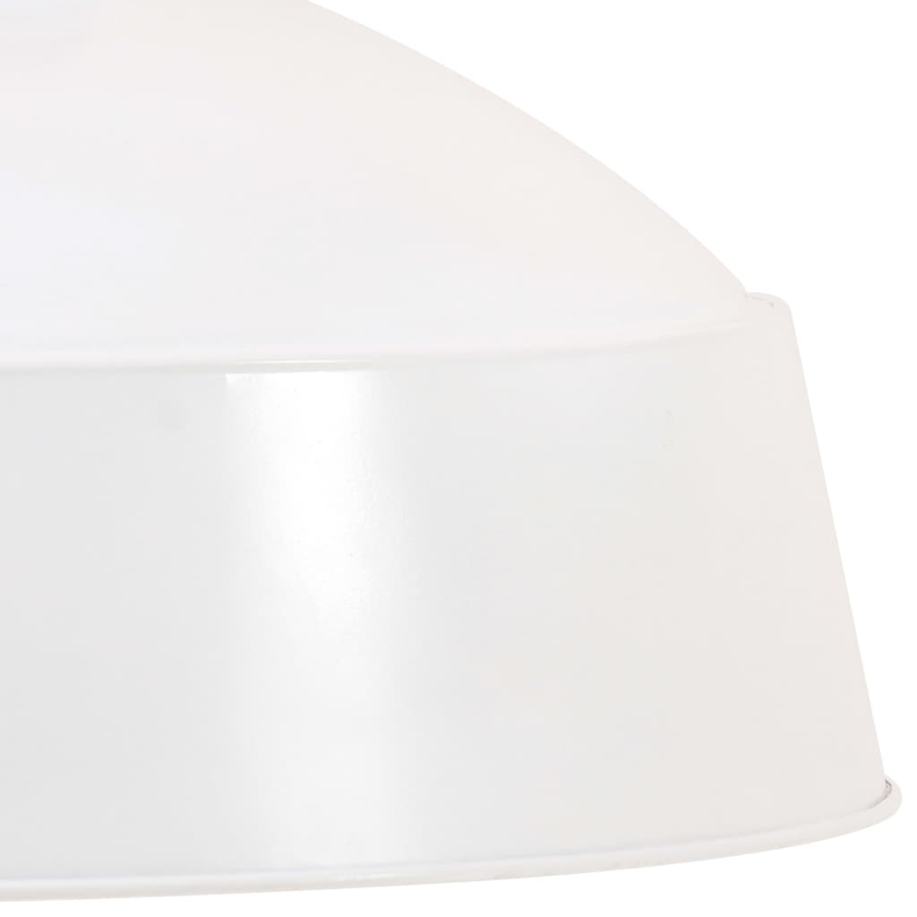 vidaXL Industriální závěsné svítidlo 32 cm bílé E27