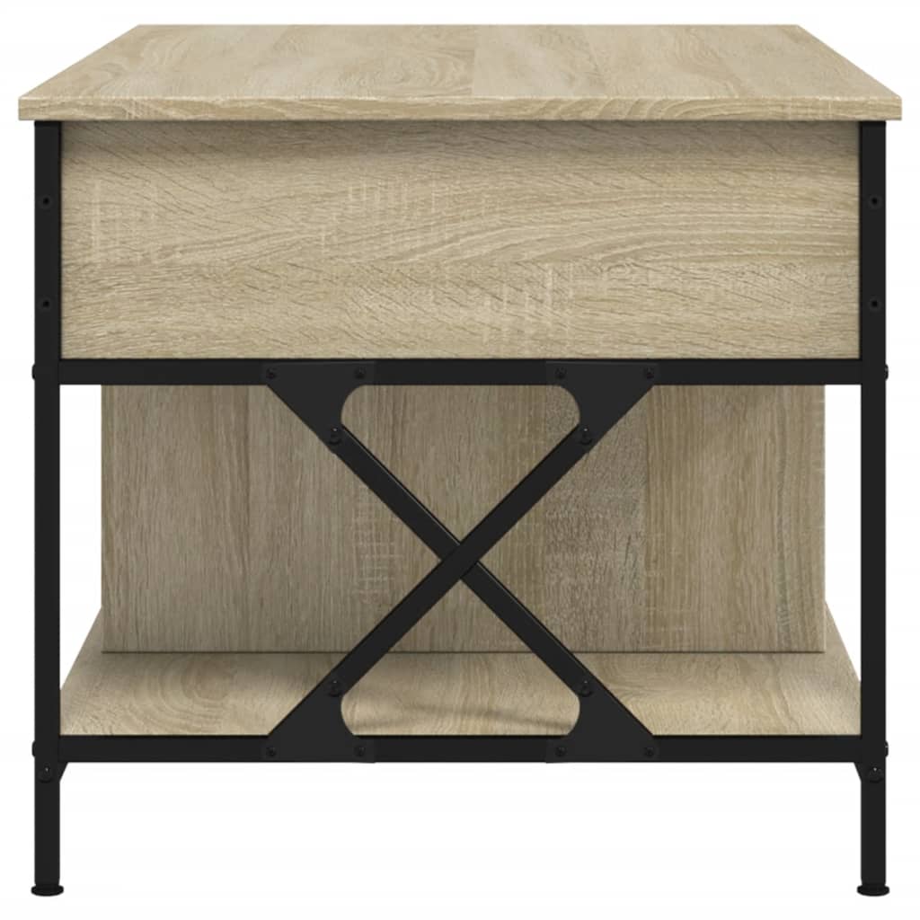 vidaXL Konferenční stolek dub sonoma 100 x 55 x 50 cm kompozit a kov