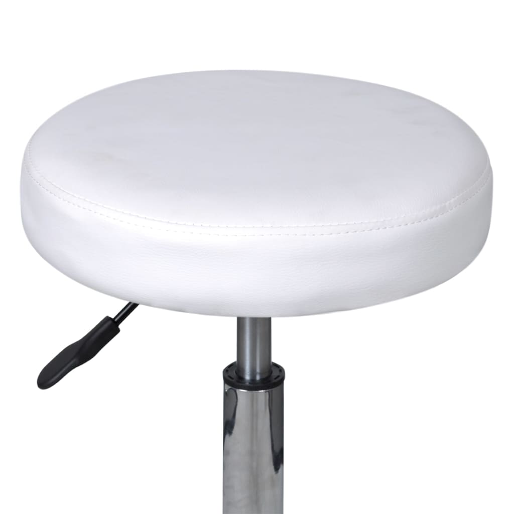 vidaXL Kancelářské stoličky 2 ks bílé 35,5 x 98 cm umělá kůže