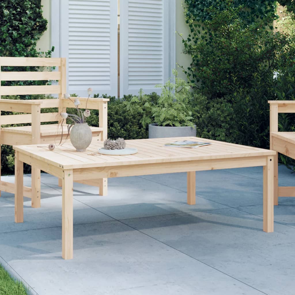 vidaXL Zahradní stůl 121 x 82,5 x 45 cm masivní borové dřevo
