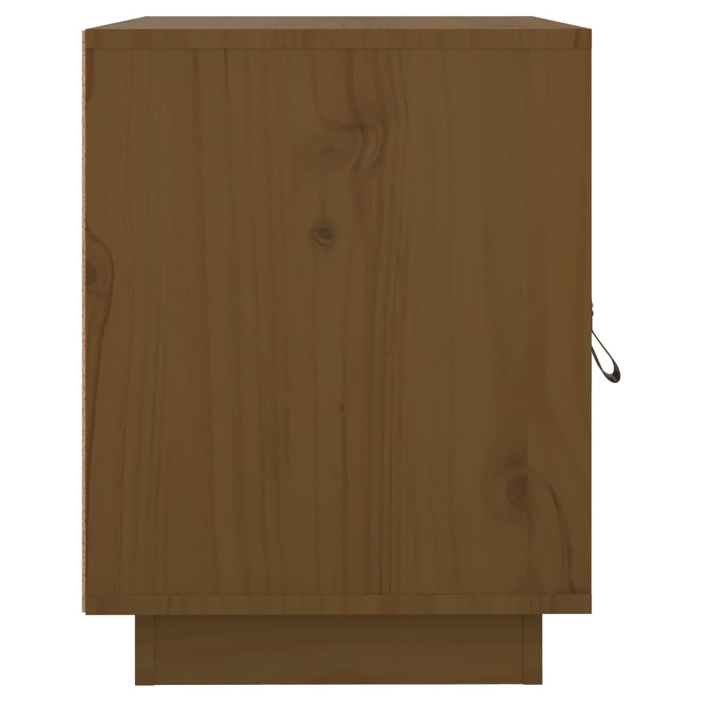 vidaXL Noční stolek medově hnědý 40 x 34 x 45 cm masivní borové dřevo