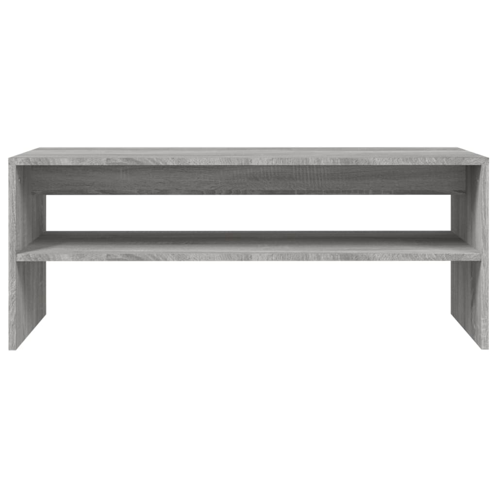 vidaXL Konferenční stolek šedý sonoma 100x40x40 cm kompozitní dřevo