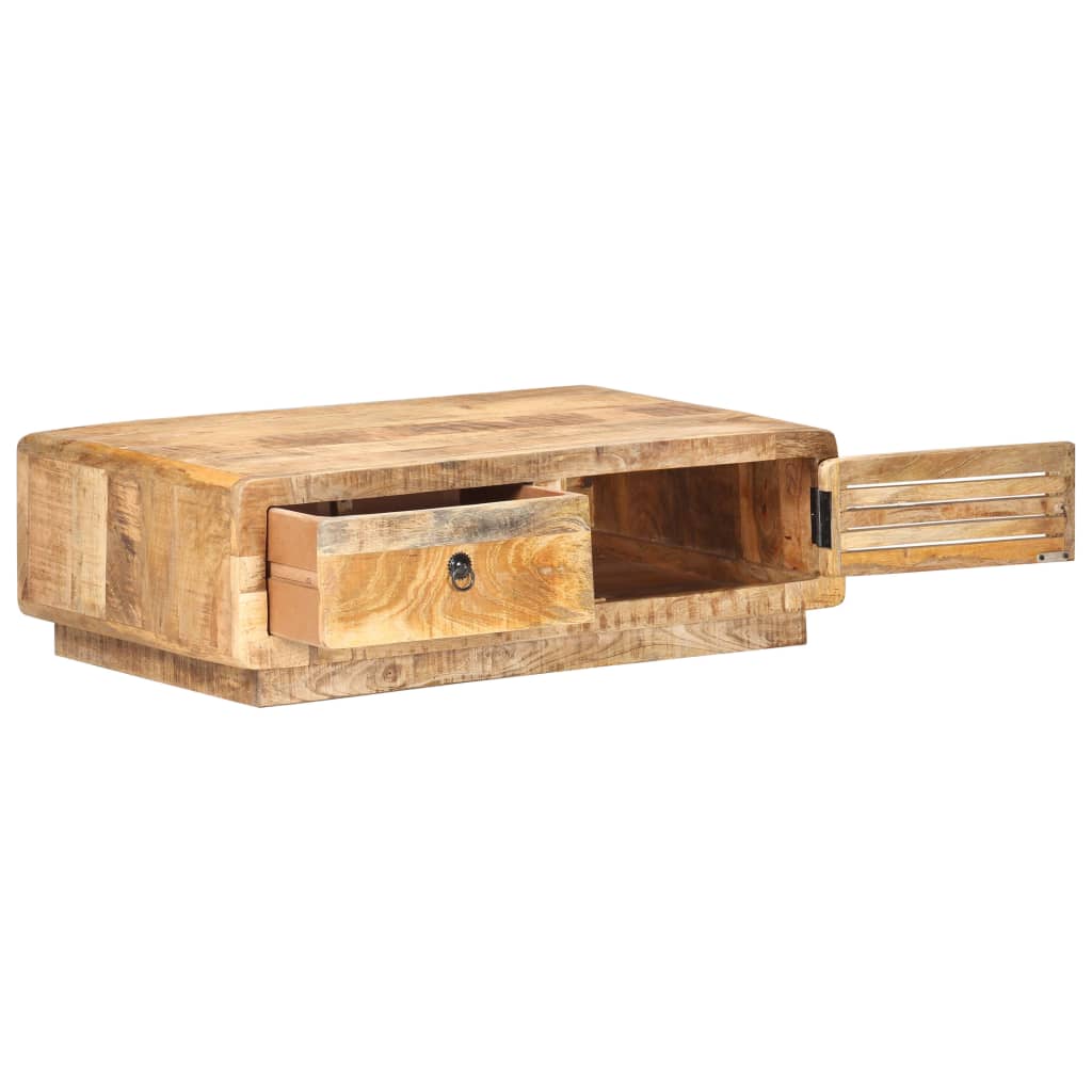 vidaXL Konferenční stolek 90 x 60 x 29 cm hrubé mangovníkové dřevo