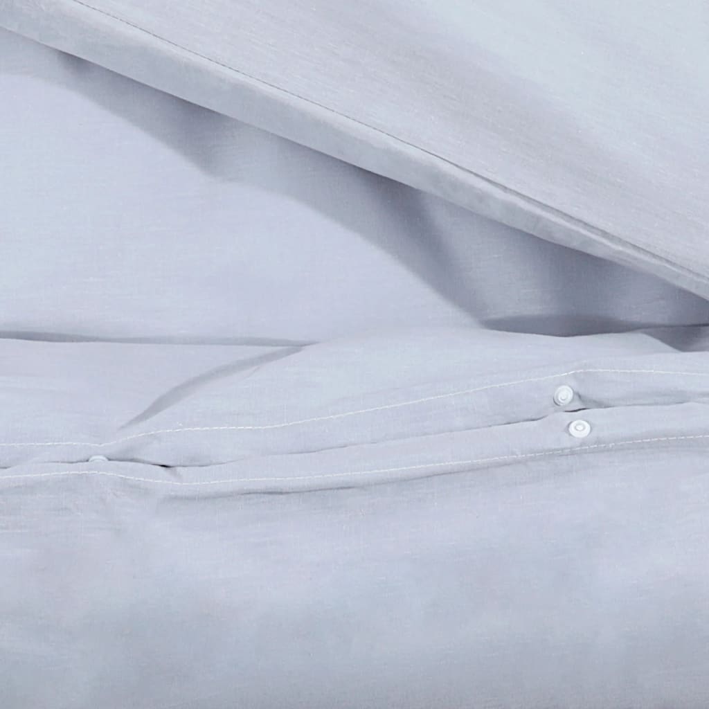 vidaXL Sada ložního prádla šedá 260 x 220 cm lehké mikrovlákno