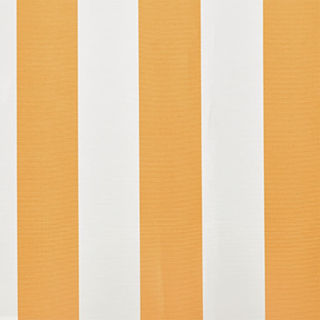 vidaXL Plachta na markýzu slunečnicová žluto-bílá 4 x 3 m (bez rámu)