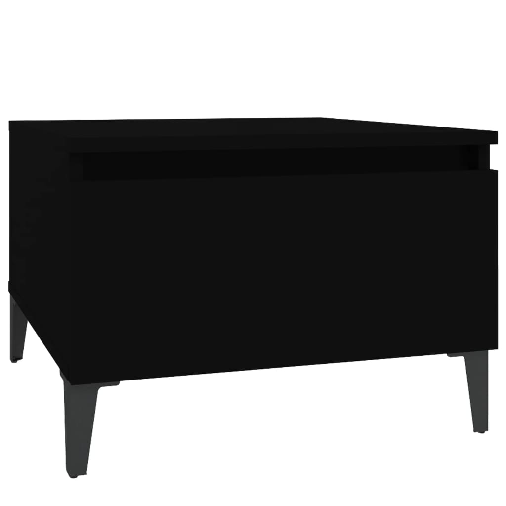 vidaXL Odkládací stolek černý 50 x 46 x 35 cm kompozitní dřevo