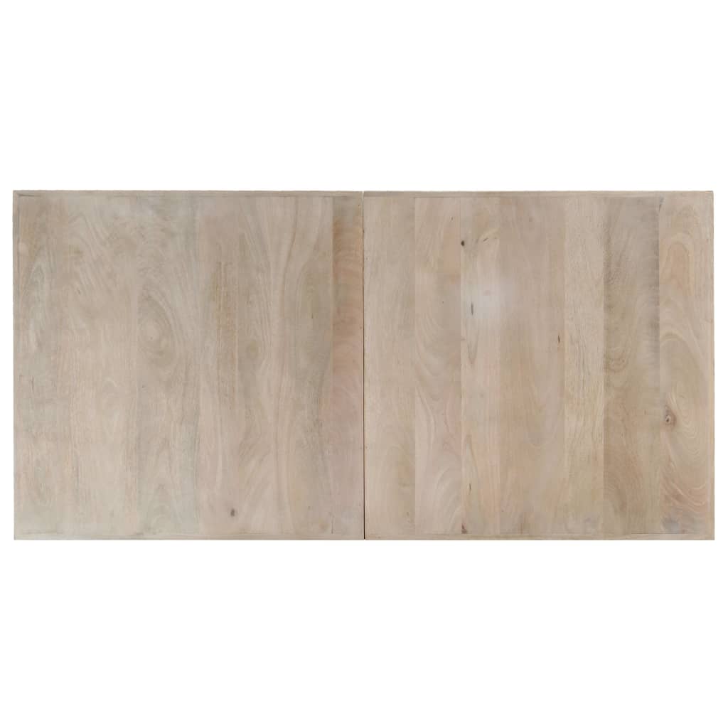 vidaXL Jídelní stůl 140 x 70 x 75 cm masivní bělené mangovníkové dřevo
