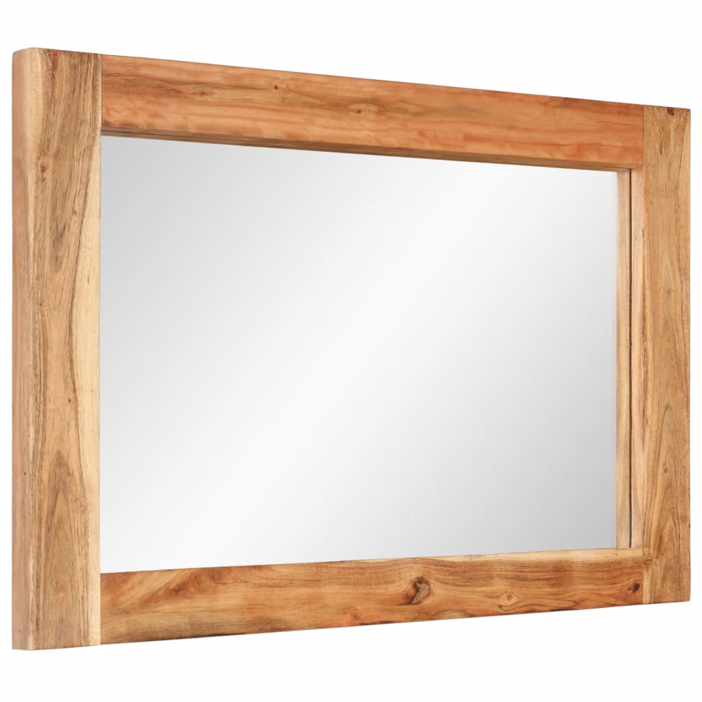 vidaXL Zrcadlo 70 x 50 cm masivní akáciové dřevo a sklo
