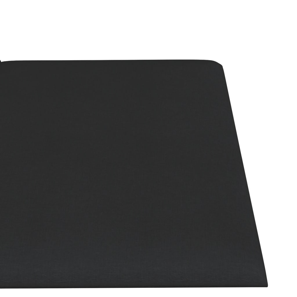vidaXL Nástěnné panely 12 ks černé 60 x 15 cm textil 1,08 m²