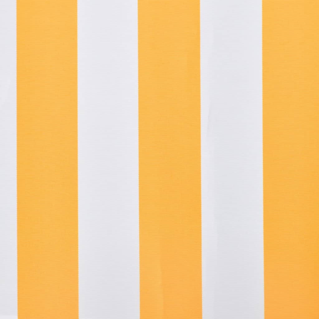 vidaXL Plachta na markýzu oranžovo-bílá 500 x 300 cm plátěná