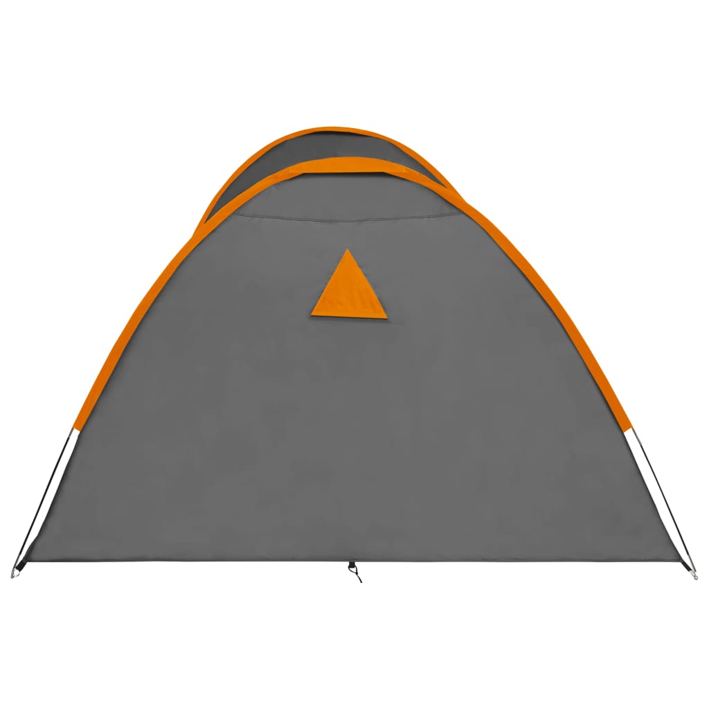 vidaXL Kempingový stan iglů 650x240x190 cm pro 8 osob šedý a oranžový