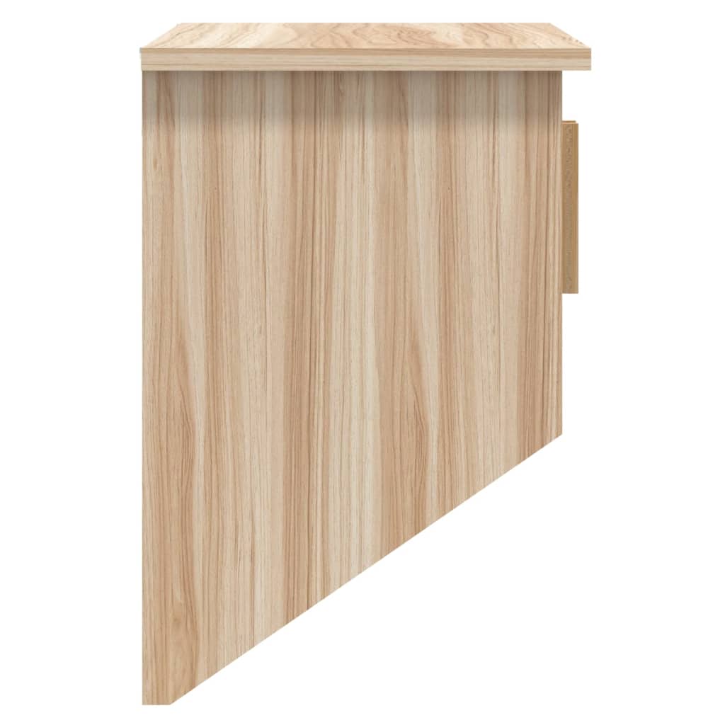 vidaXL Nástěnná skříňka s háčky 80 x 24 x 35,5 cm kompozitní dřevo