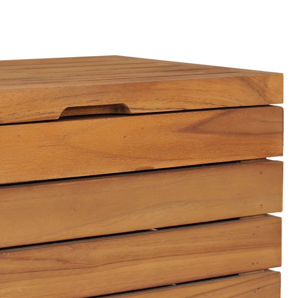 vidaXL Koš na prádlo 40 x 40 x 70 cm masivní teakové dřevo