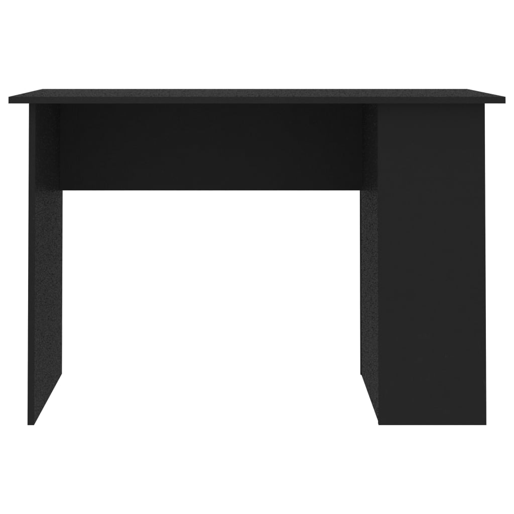 vidaXL Psací stůl černý 110 x 60 x 73 cm dřevotříska