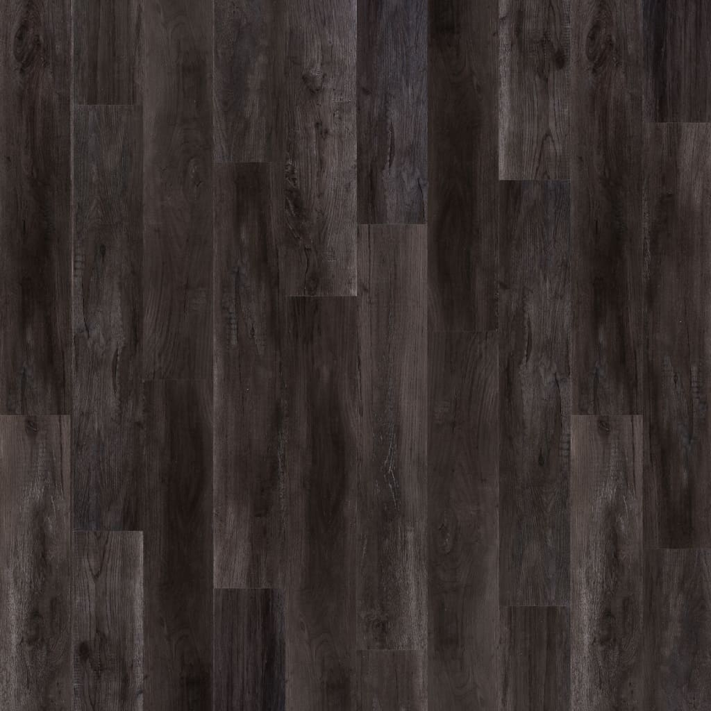 WallArt Nástěnný panel vzhled dřevěných prken starovenkovský dub černý