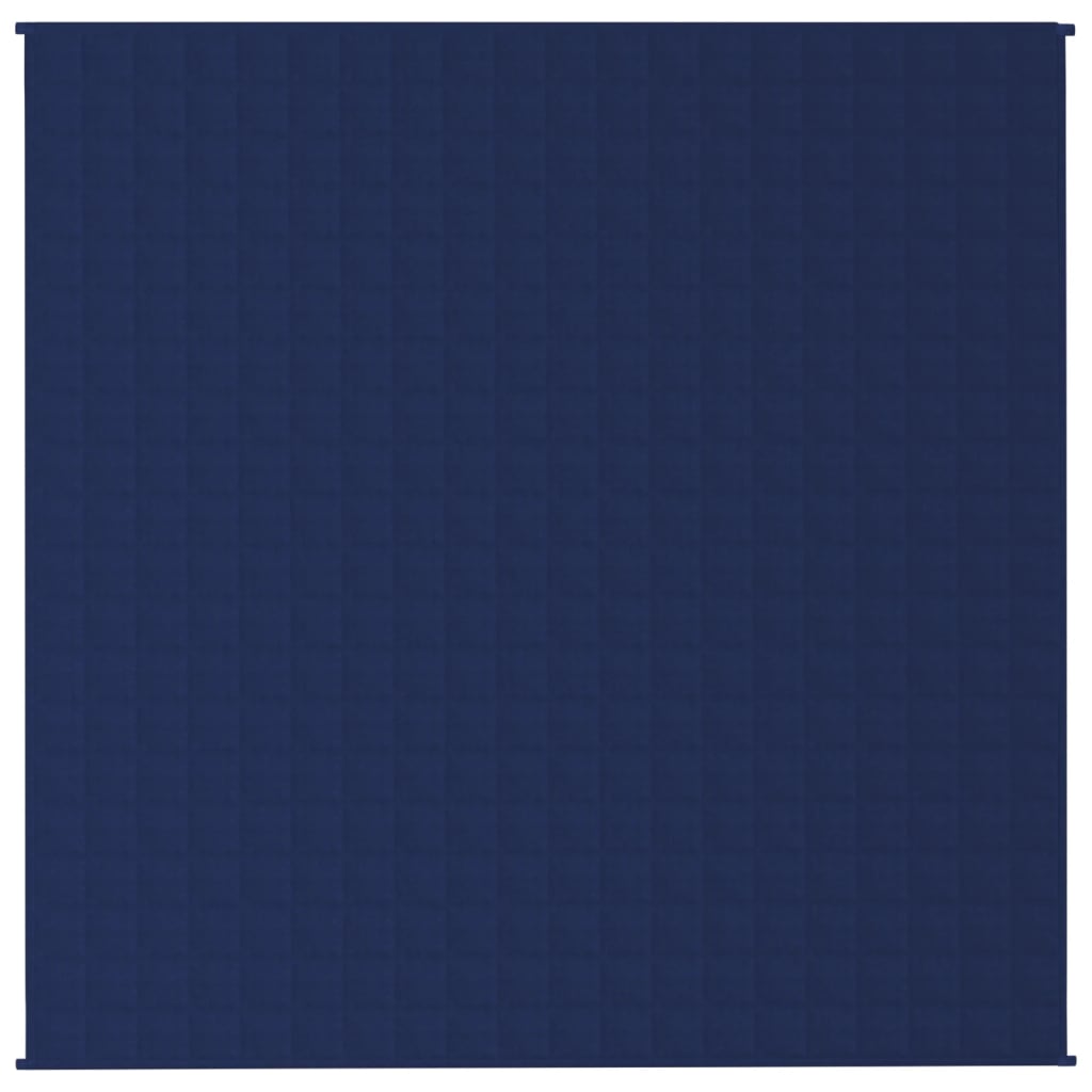 vidaXL Zátěžová deka modrá 200 x 200 cm 9 kg textil