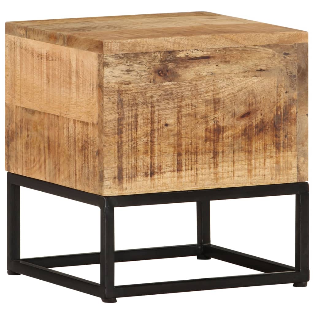 vidaXL Odkládací stolek 30 x 30 x 33 cm hrubé mangovníkové dřevo