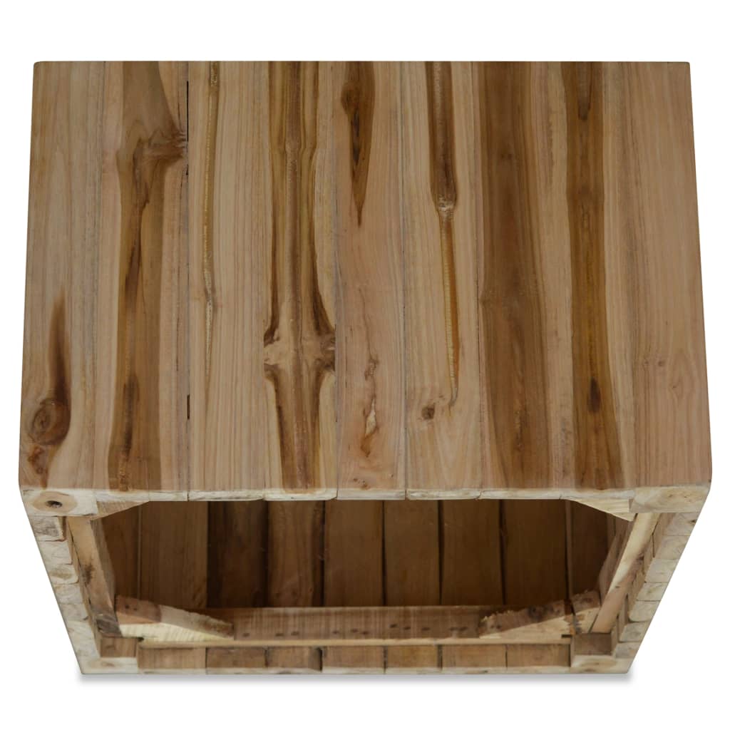 vidaXL Konferenční stolek, pravý teak, 50x50x35 cm