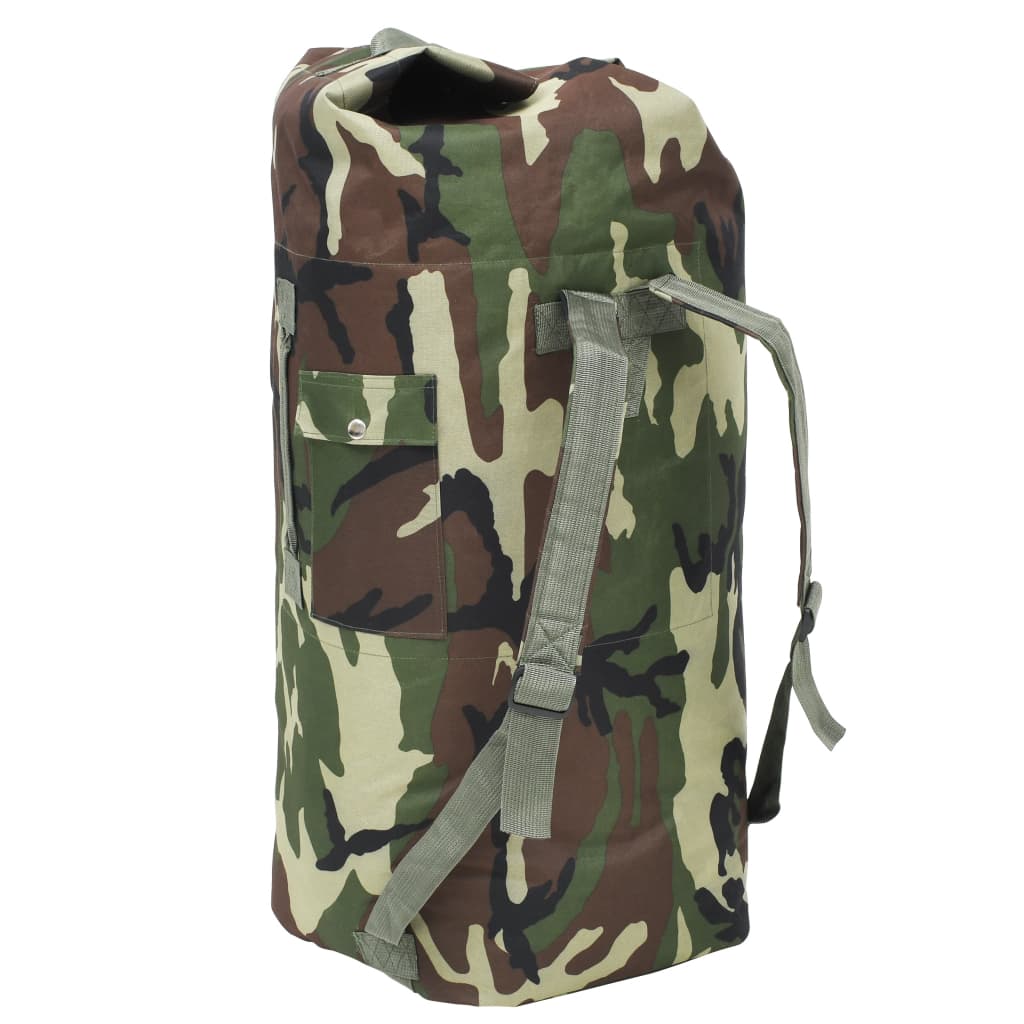 vidaXL Sportovní taška v army stylu 85 l maskáčová