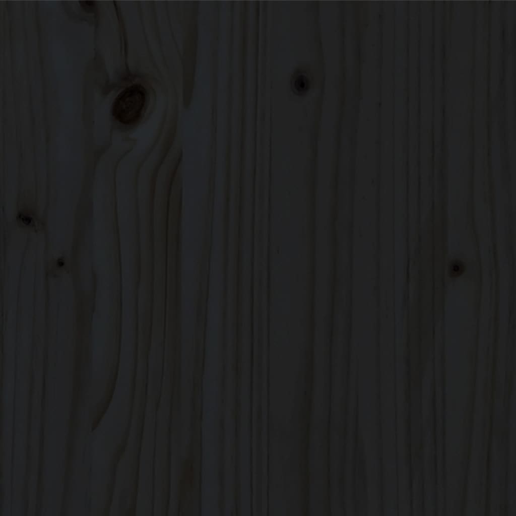 vidaXL Rám postele masivní borovice 135 x 190 cm černý Double