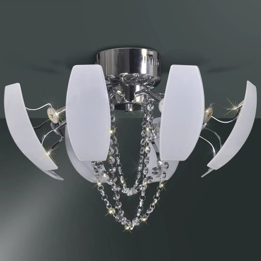 LED stropní svítidlo křišťálový lustr, průměr 52 cm