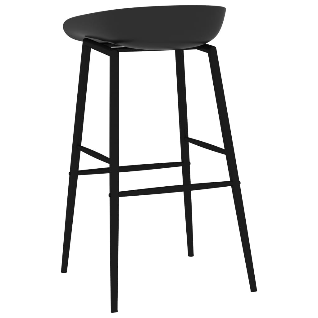 vidaXL Barové židle 2 ks černé