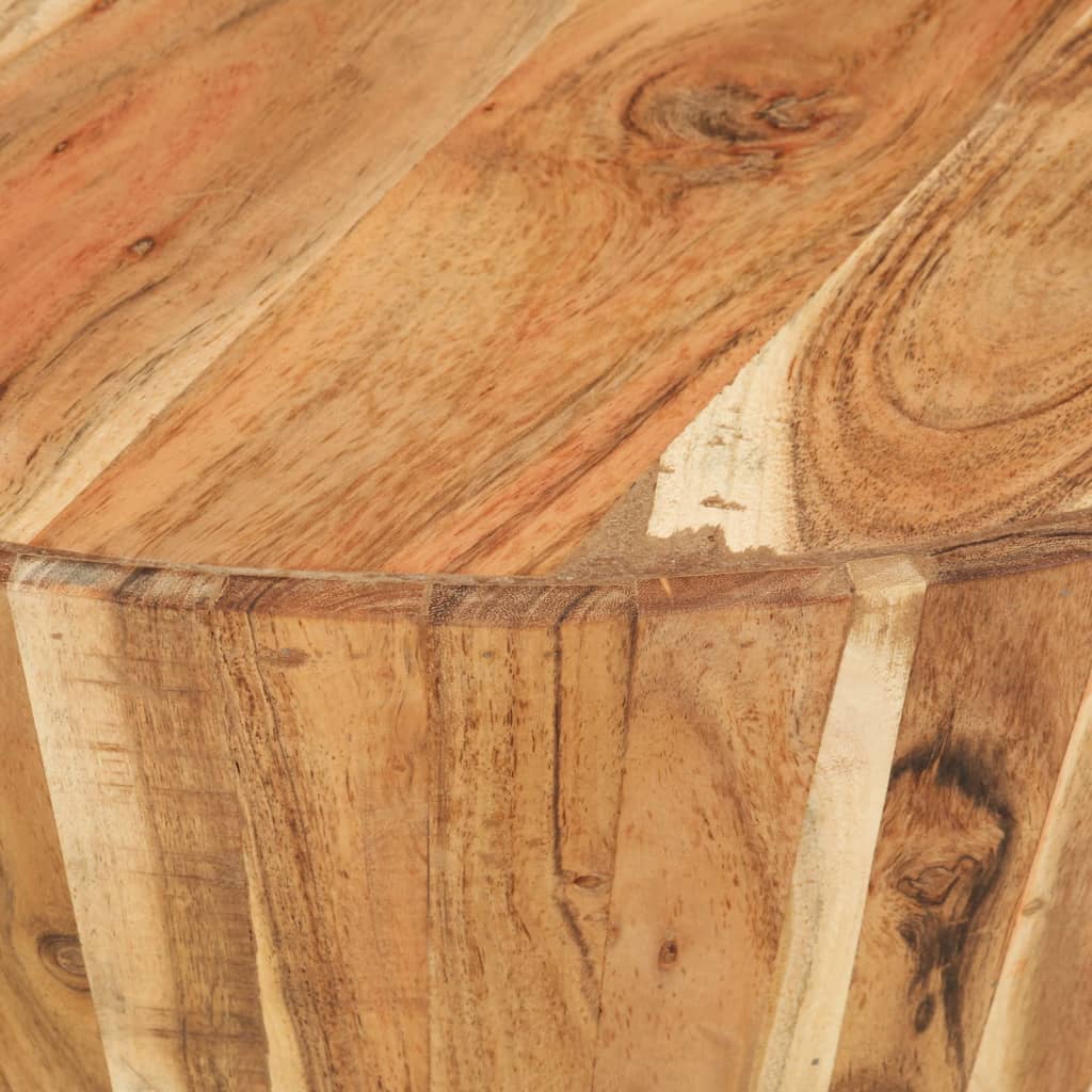 vidaXL Konferenční stolek Ø 65 x 31 cm masivní akáciové dřevo