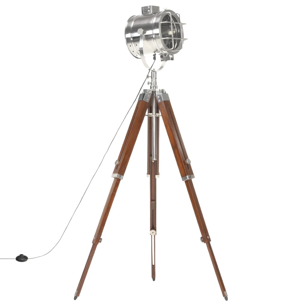 vidaXL Stojací lampa na stativu masivní mangovníkové dřevo 165 cm